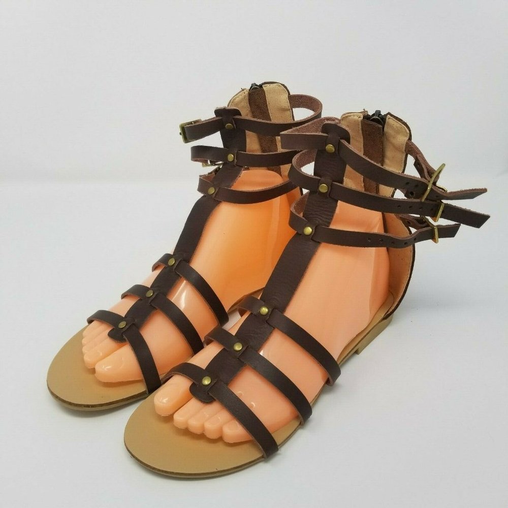 Modern Rebel Gladiator Leather Sandal US 6.5M New